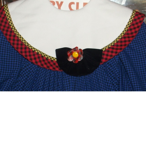 Youngsport Blue Check Girls Dress Size 5 - Picture 5 of 5